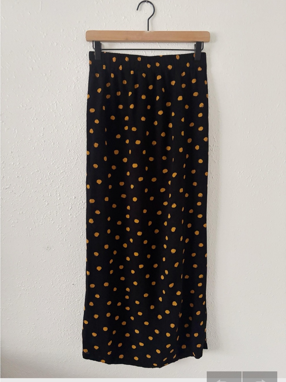 Women polka dot maxi skirt